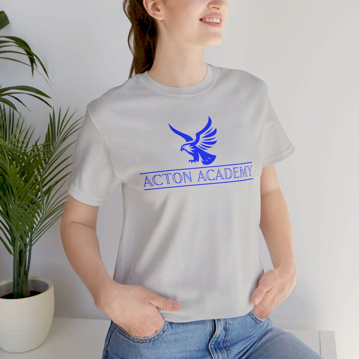 Acton Blue Logo Unisex Jersey Short Sleeve Tee