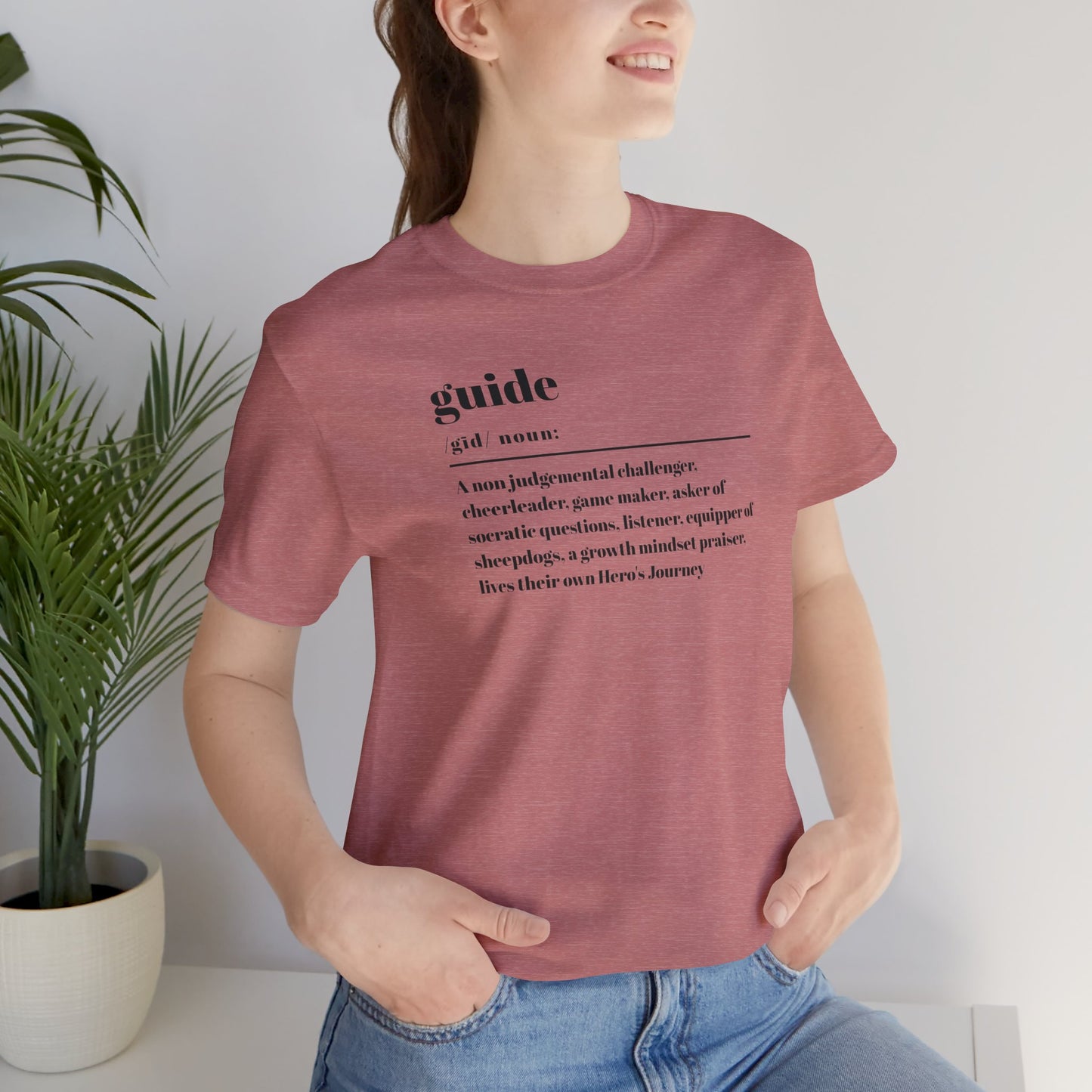 Guide definition w/back Unisex Jersey Short Sleeve Tee