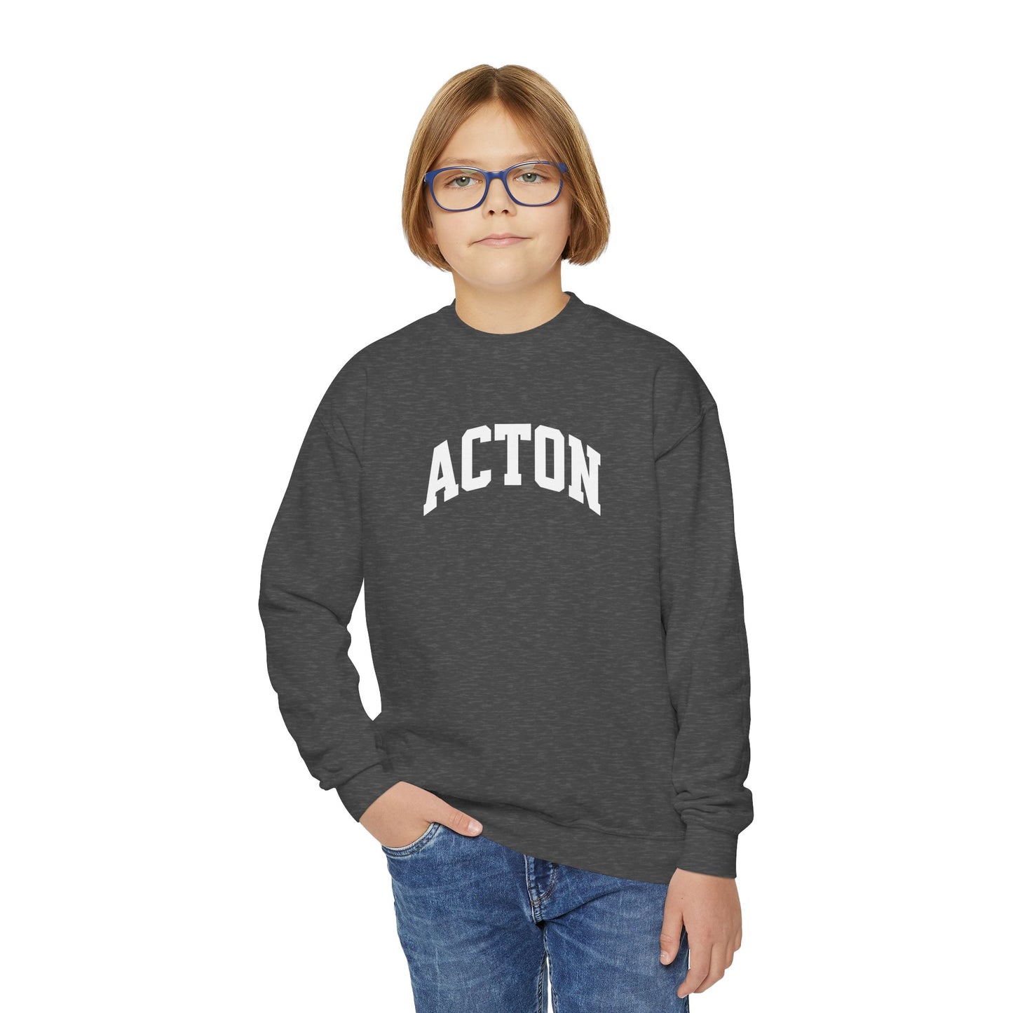 Simple Acton Youth Crewneck Sweatshirt