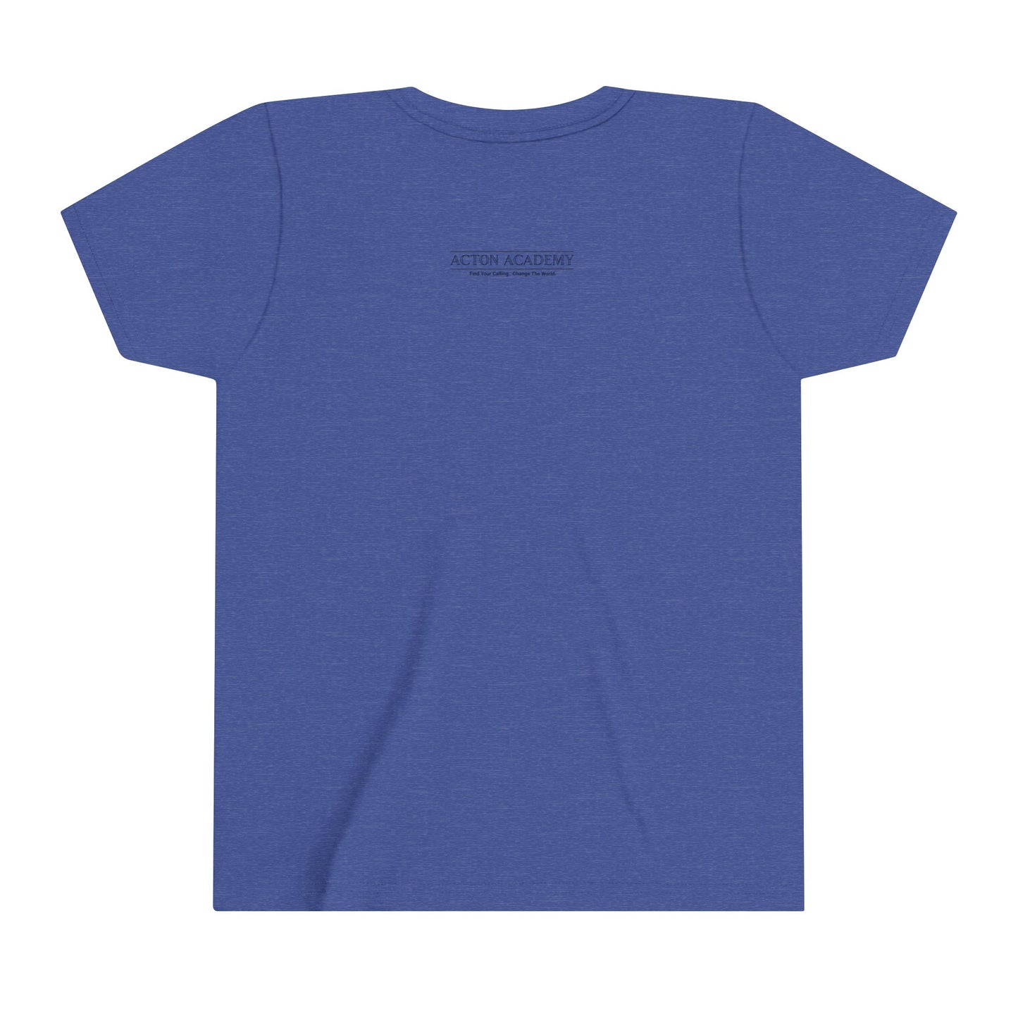 Acton Academy Orange Striped Youth Short Sleeve Tee