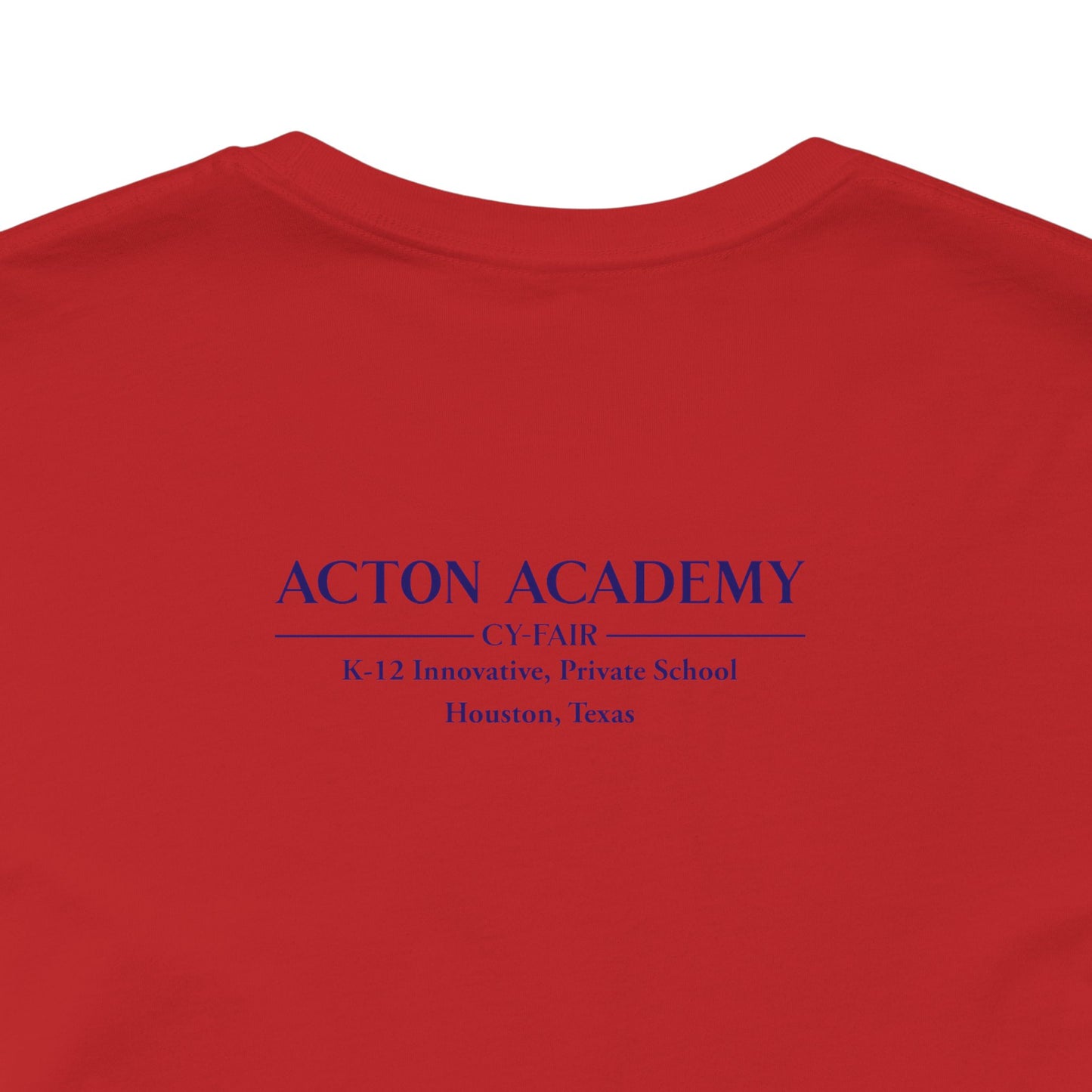 Hero's Journey Line Drawing with Acton CyFair Unisex Jersey Short Sleeve Tee