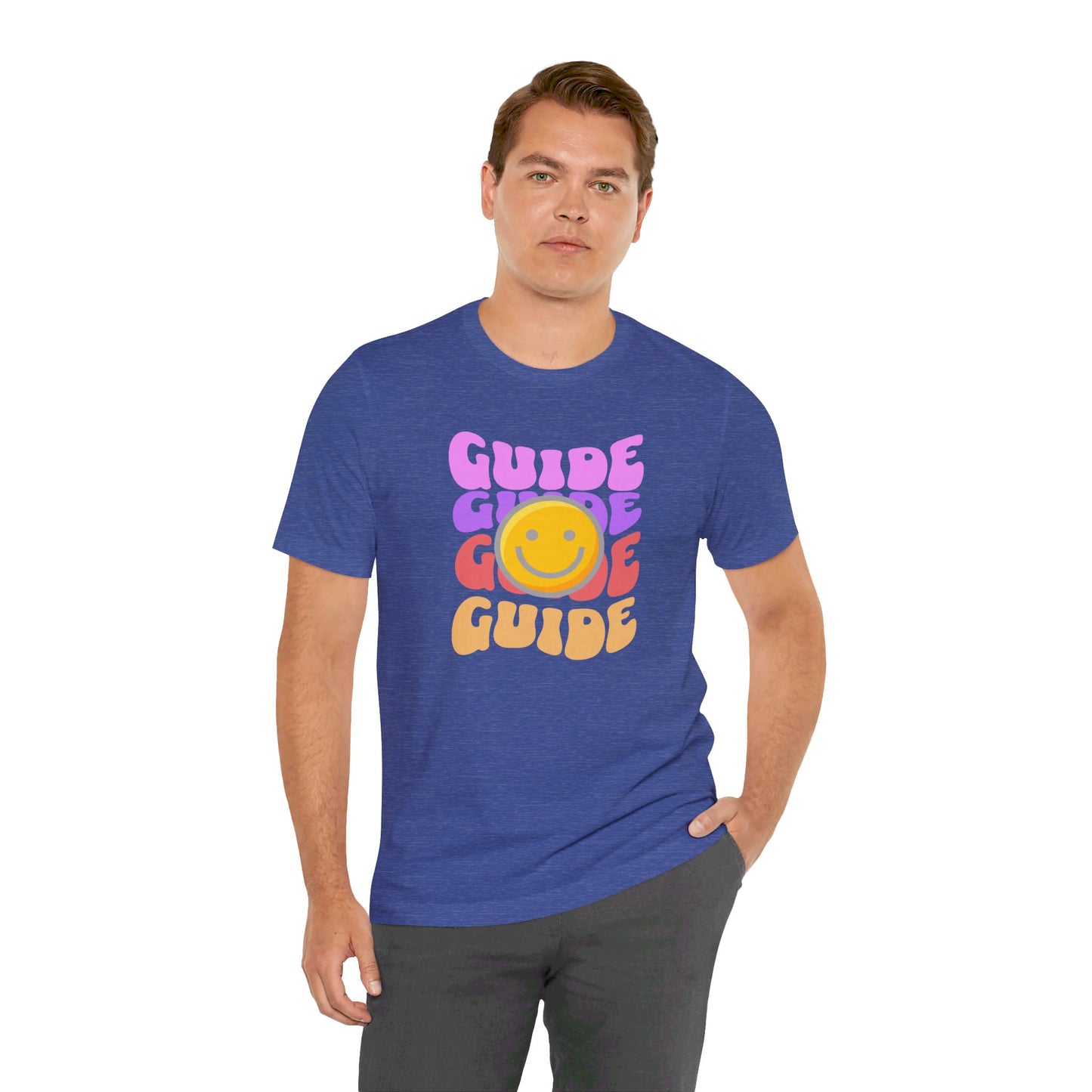 Guide with Smiley face Unisex Jersey Short Sleeve Tee