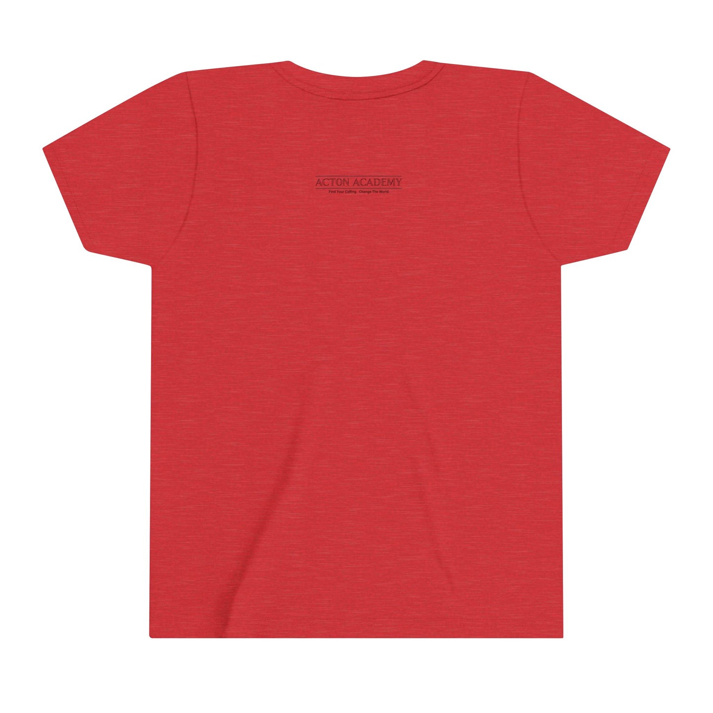Acton Academy Pink Striped Youth Short Sleeve Tee