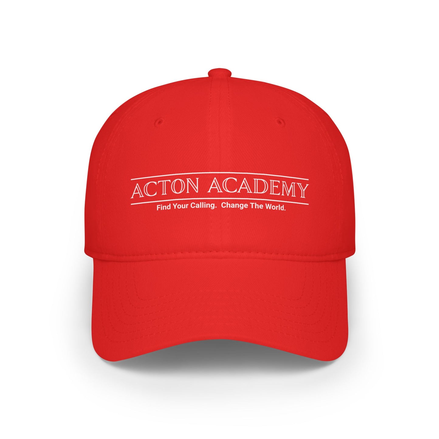 Acton Academy White Logo Low Profile Baseball Cap
