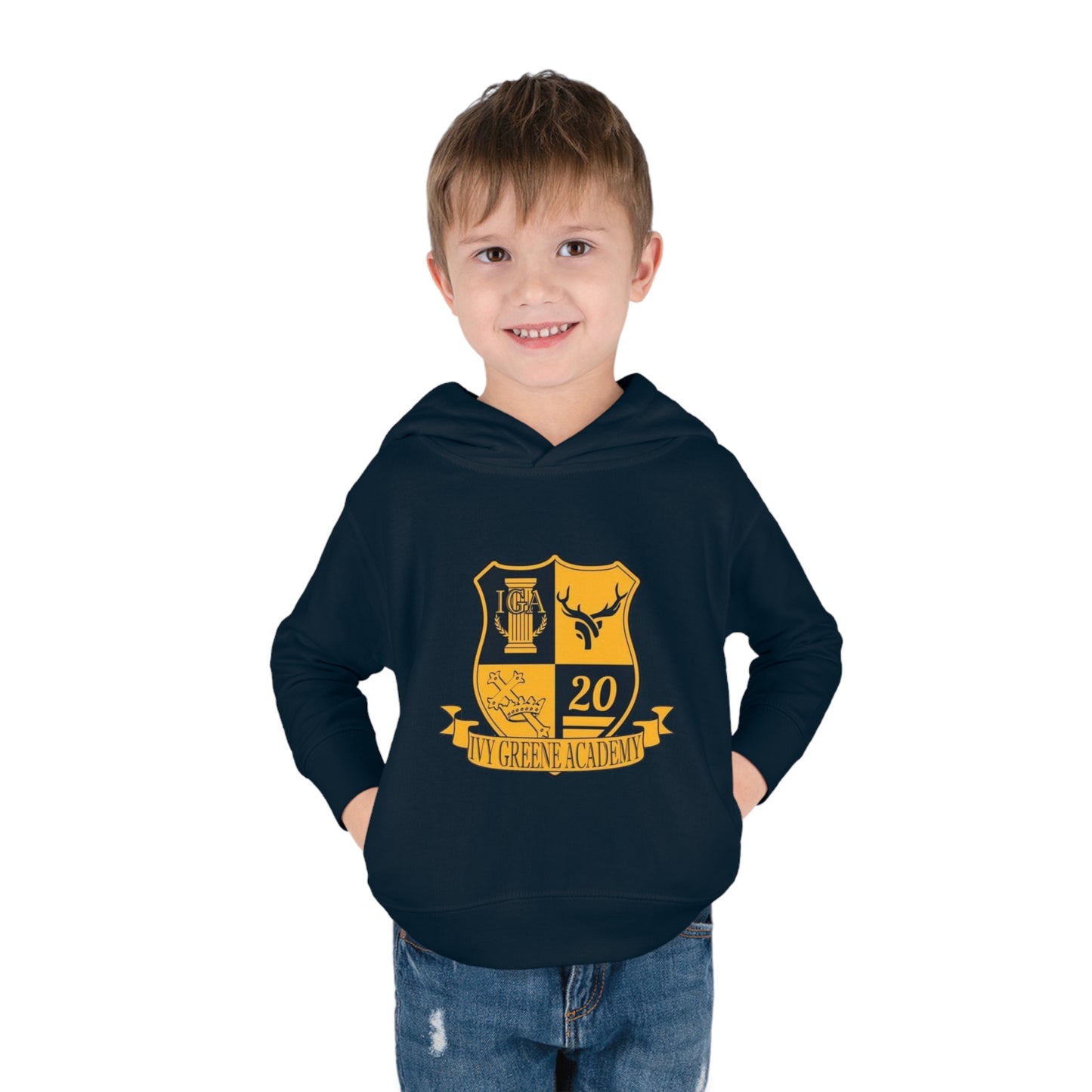 Ivy Greene logo Toddler Pullover Fleece Hoodie