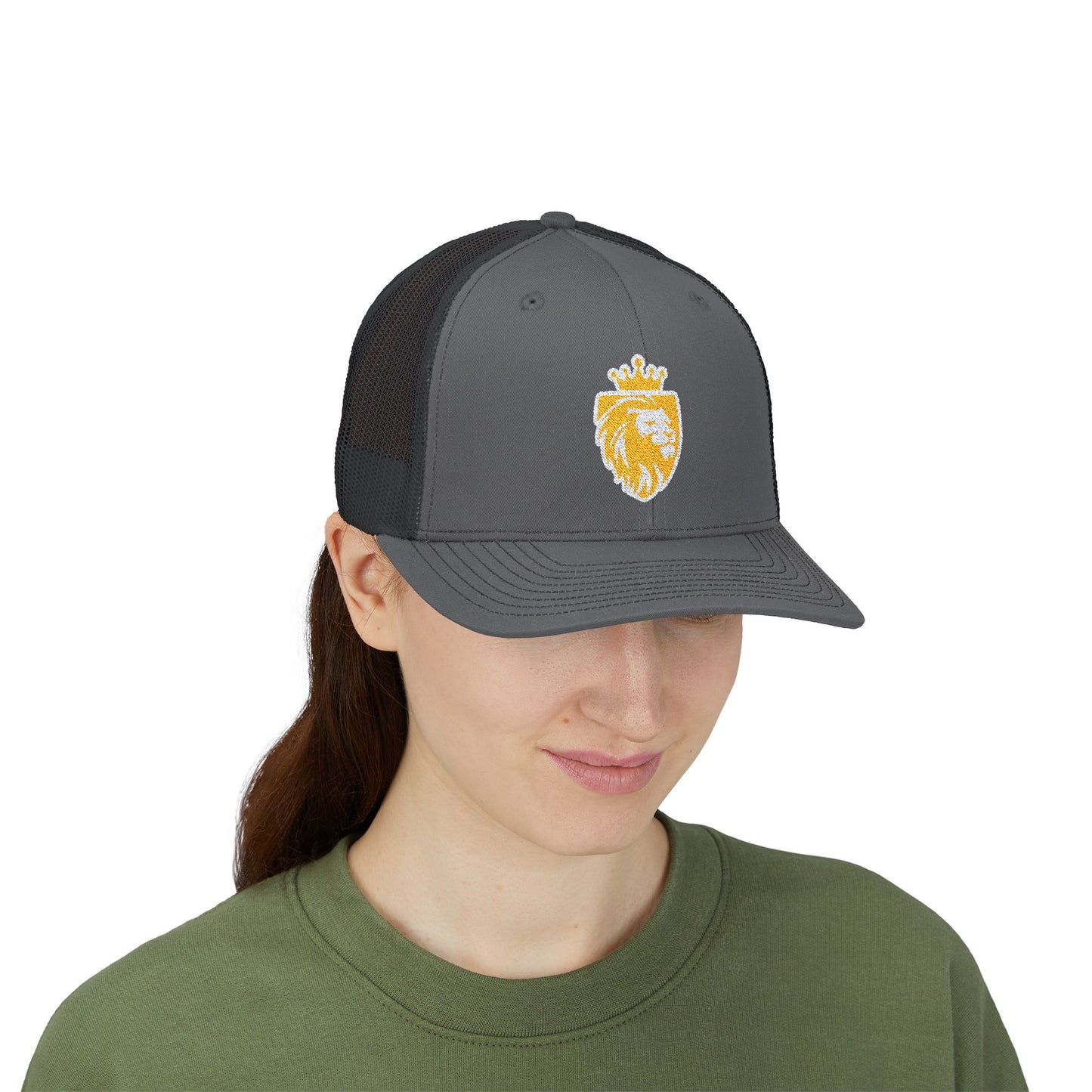 Acton Lion's Head Snapback Trucker Cap