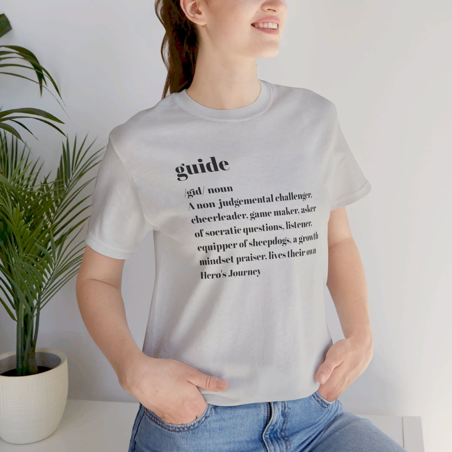 Guide definition Unisex Jersey Short Sleeve Tee
