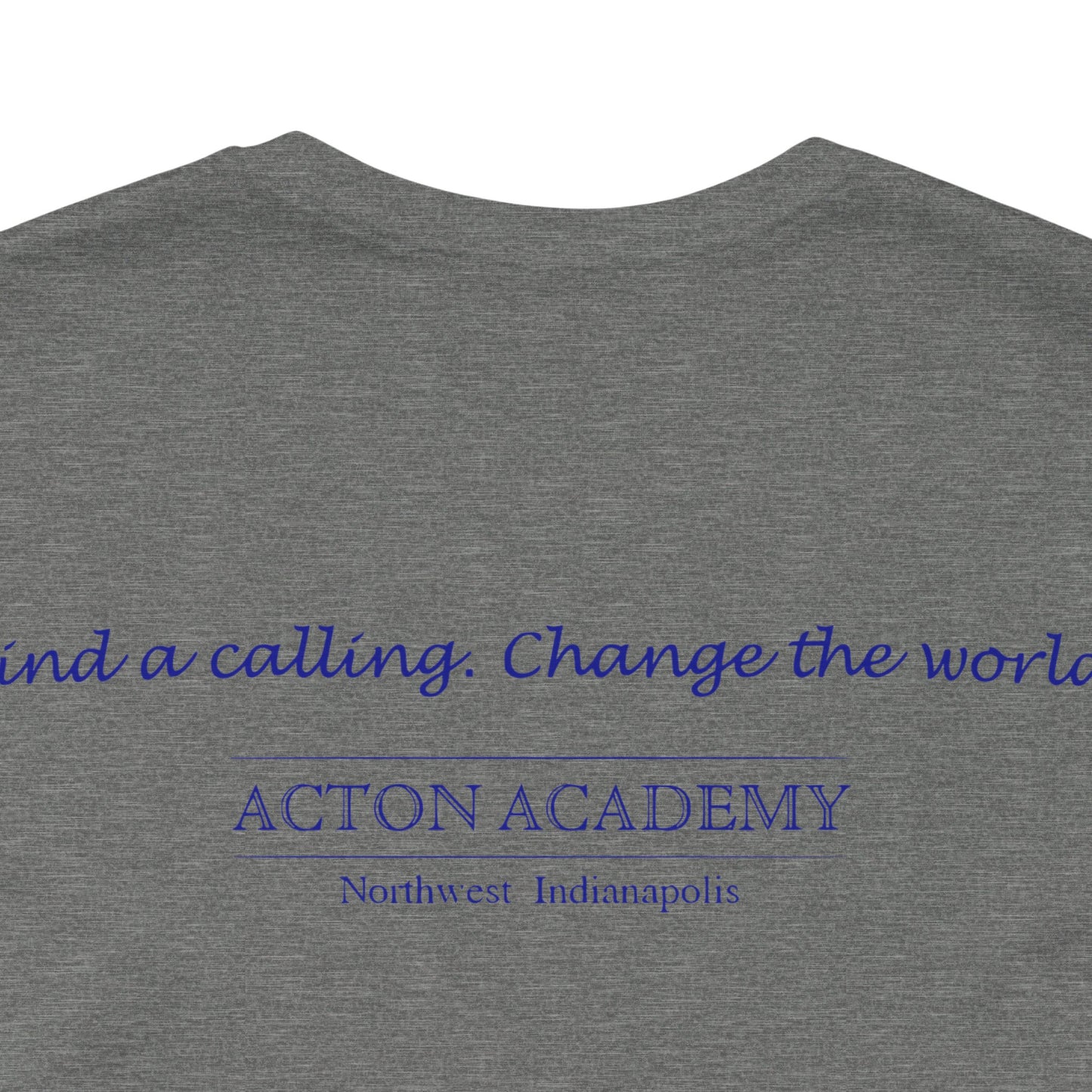 Hero's Journey Line Drawing w/ Acton NW Indy on back Unisex Jersey Short Sleeve Tee