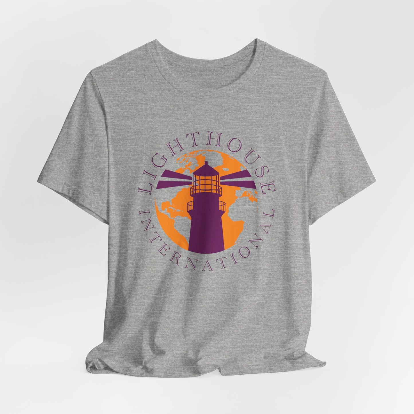 Lighthouse International w/o Acton logo Unisex Jersey Short Sleeve Tee