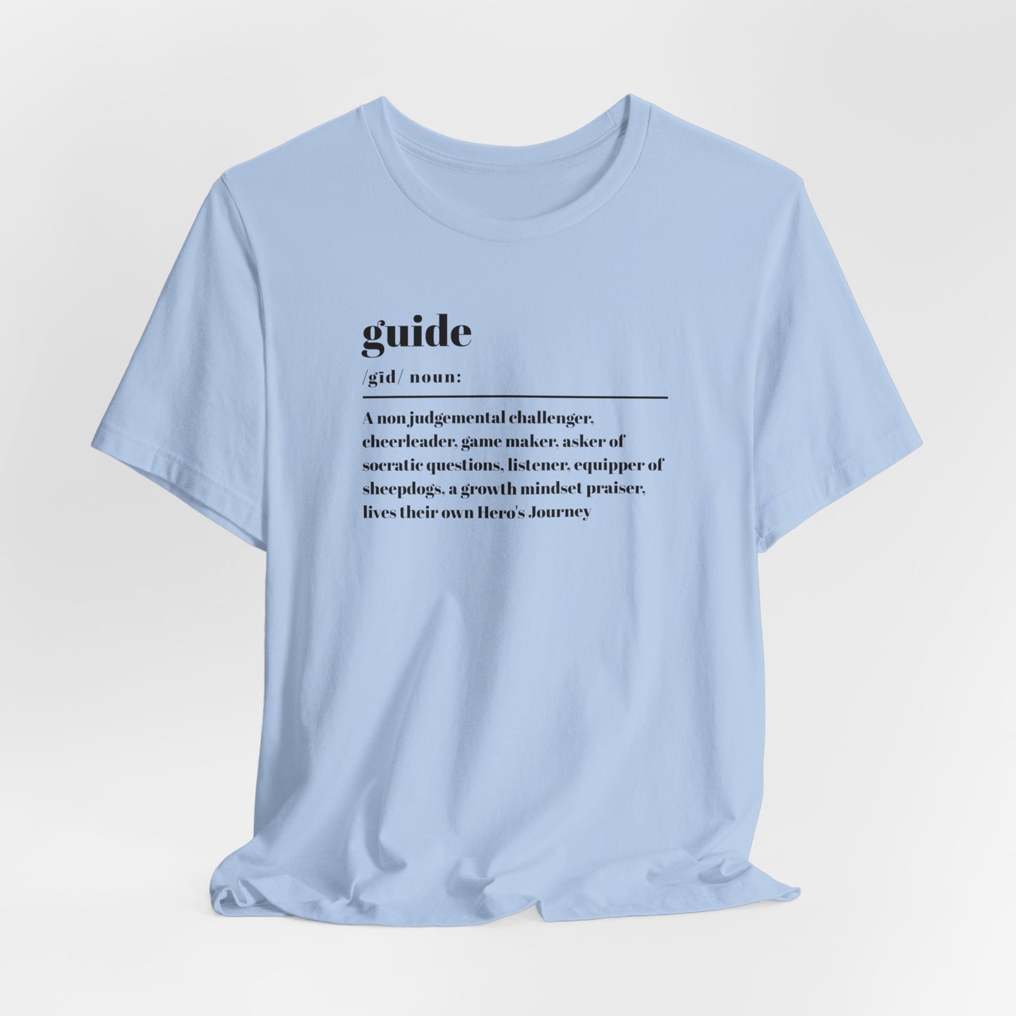 Guide definition w/back Unisex Jersey Short Sleeve Tee