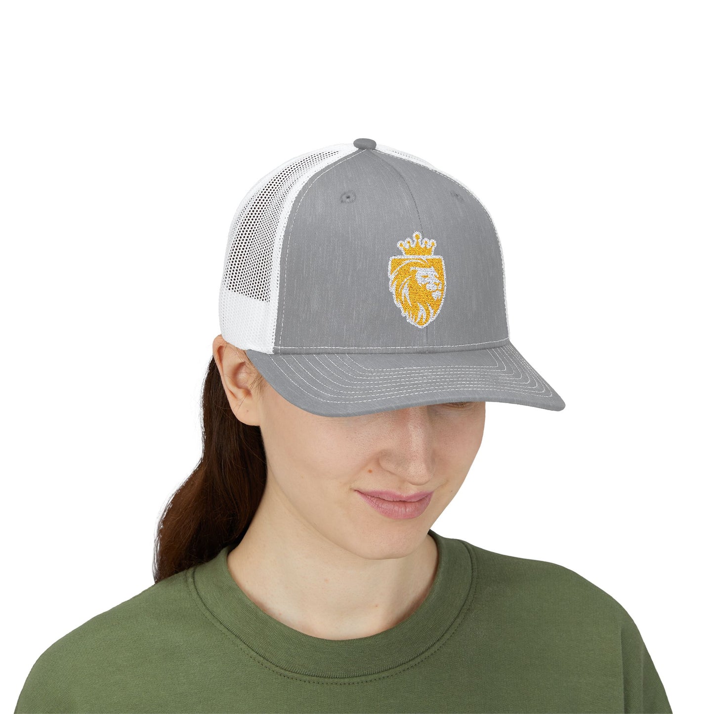 Acton Lion's Head Snapback Trucker Cap