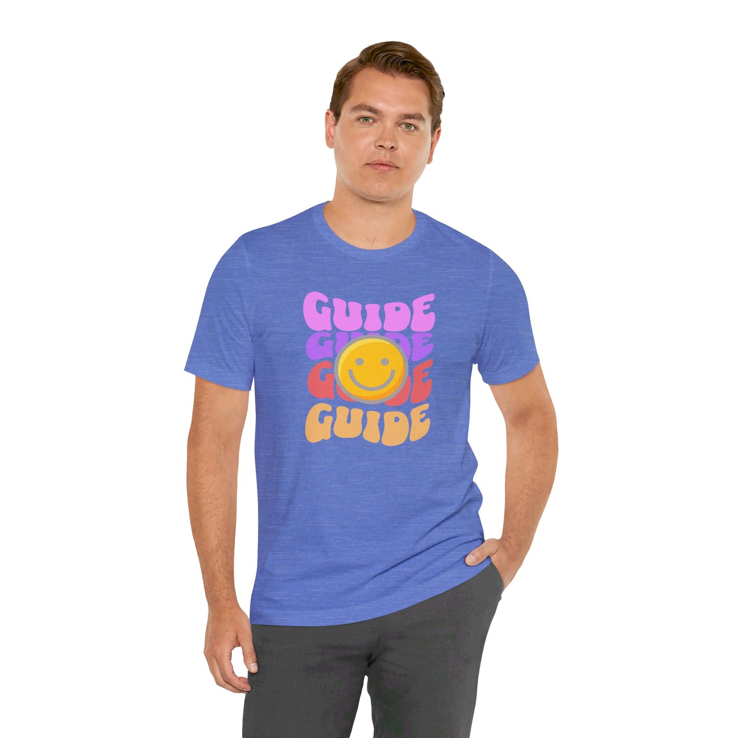 Guide with Smiley face Unisex Jersey Short Sleeve Tee