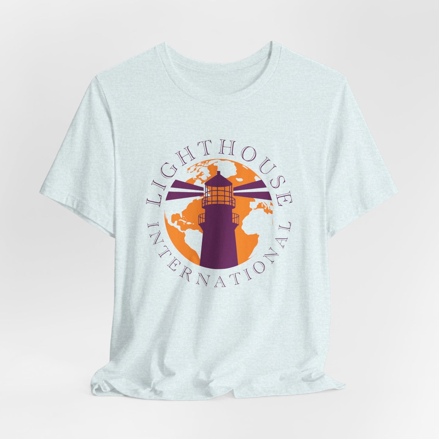 Lighthouse International w/o Acton logo Unisex Jersey Short Sleeve Tee