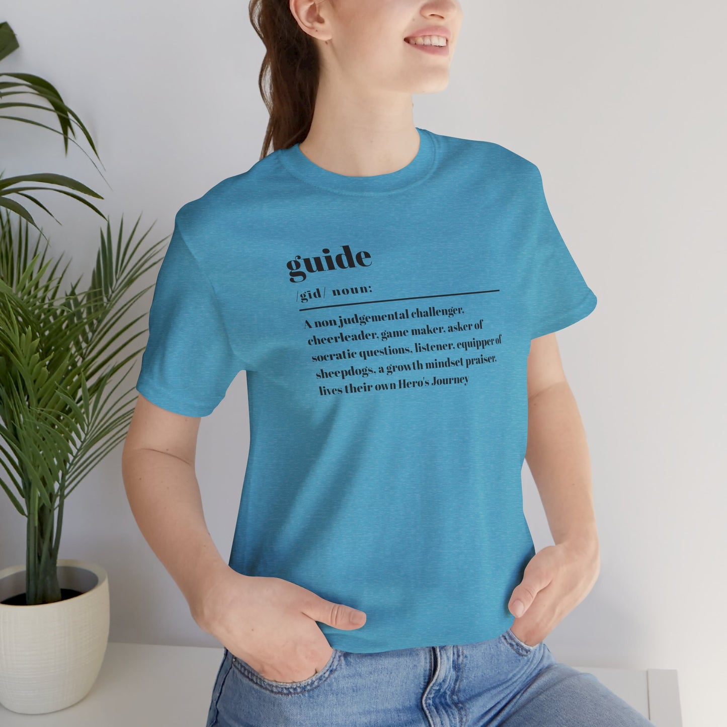 Guide definition w/back Unisex Jersey Short Sleeve Tee