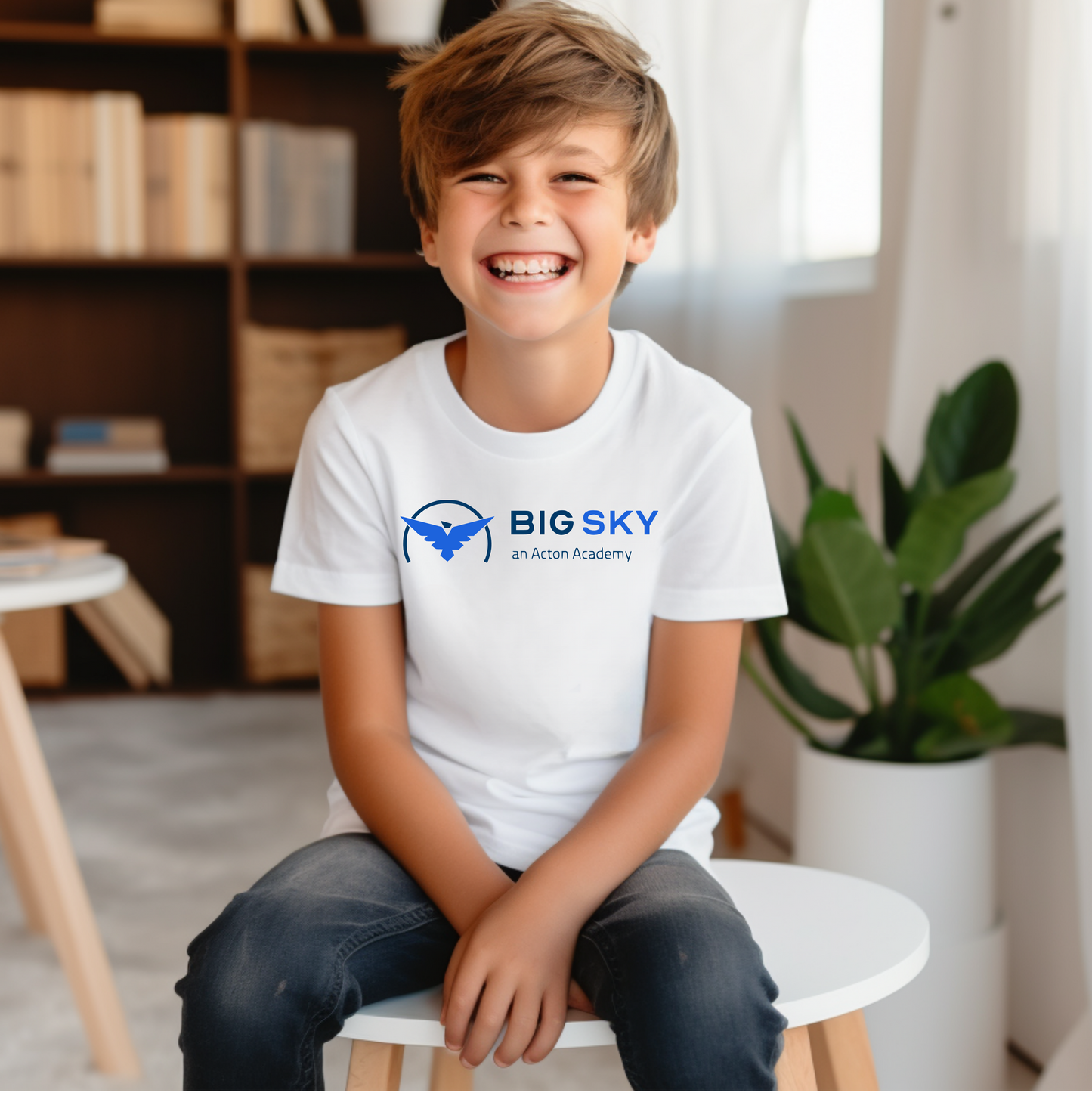 Big Sky with Back Youth Short Sleeve Tee
