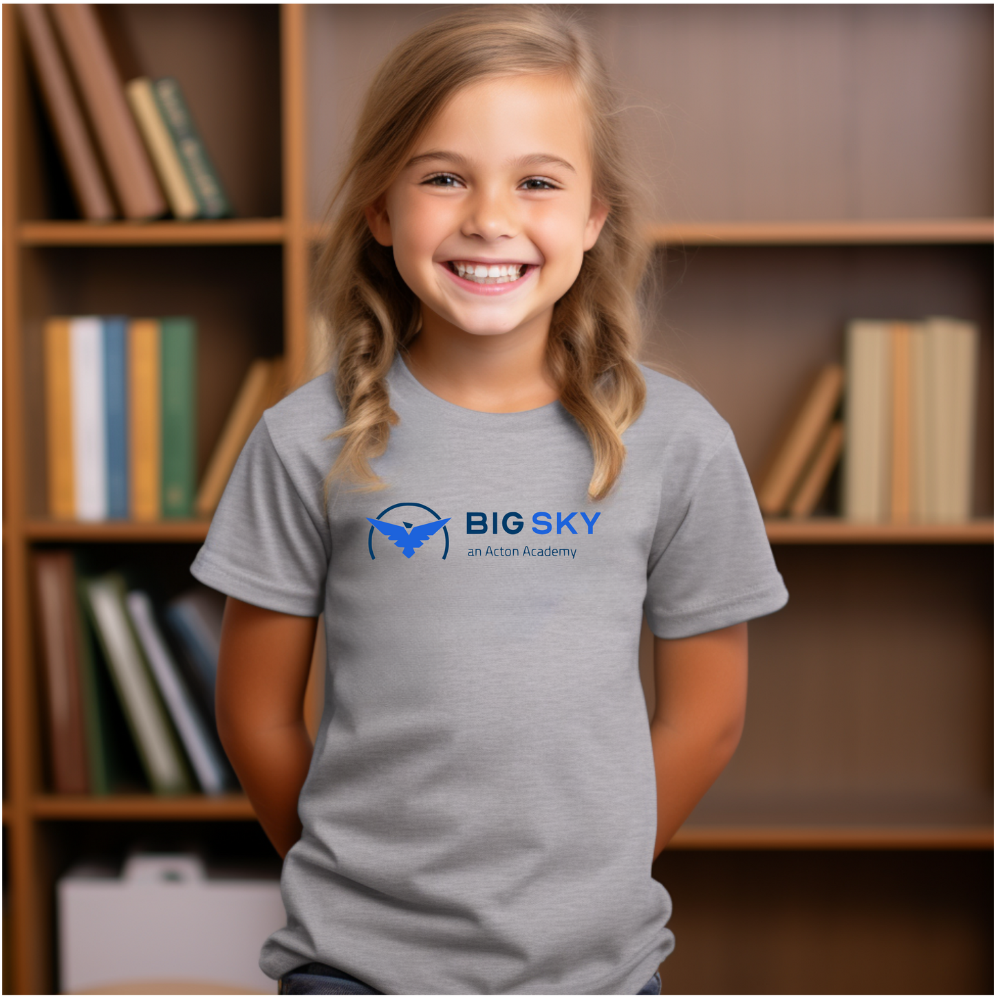 Big Sky with Back Youth Short Sleeve Tee