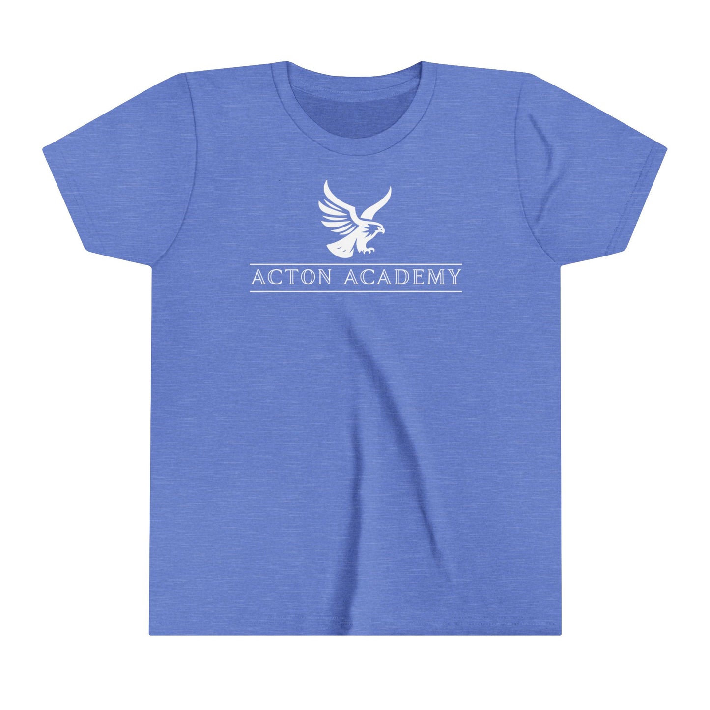 Acton White Logo Youth Short Sleeve Tee