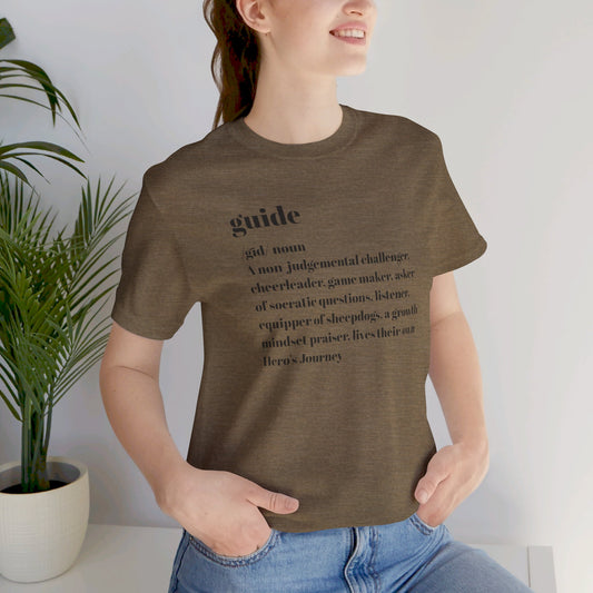 Guide definition Unisex Jersey Short Sleeve Tee