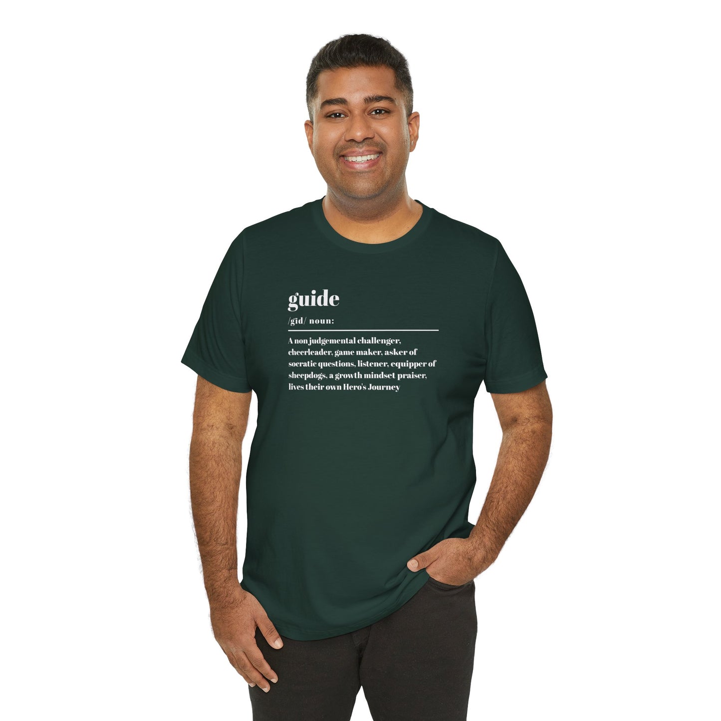 Guide definition w/back Unisex Jersey Short Sleeve Tee