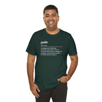 Guide definition w/back Unisex Jersey Short Sleeve Tee