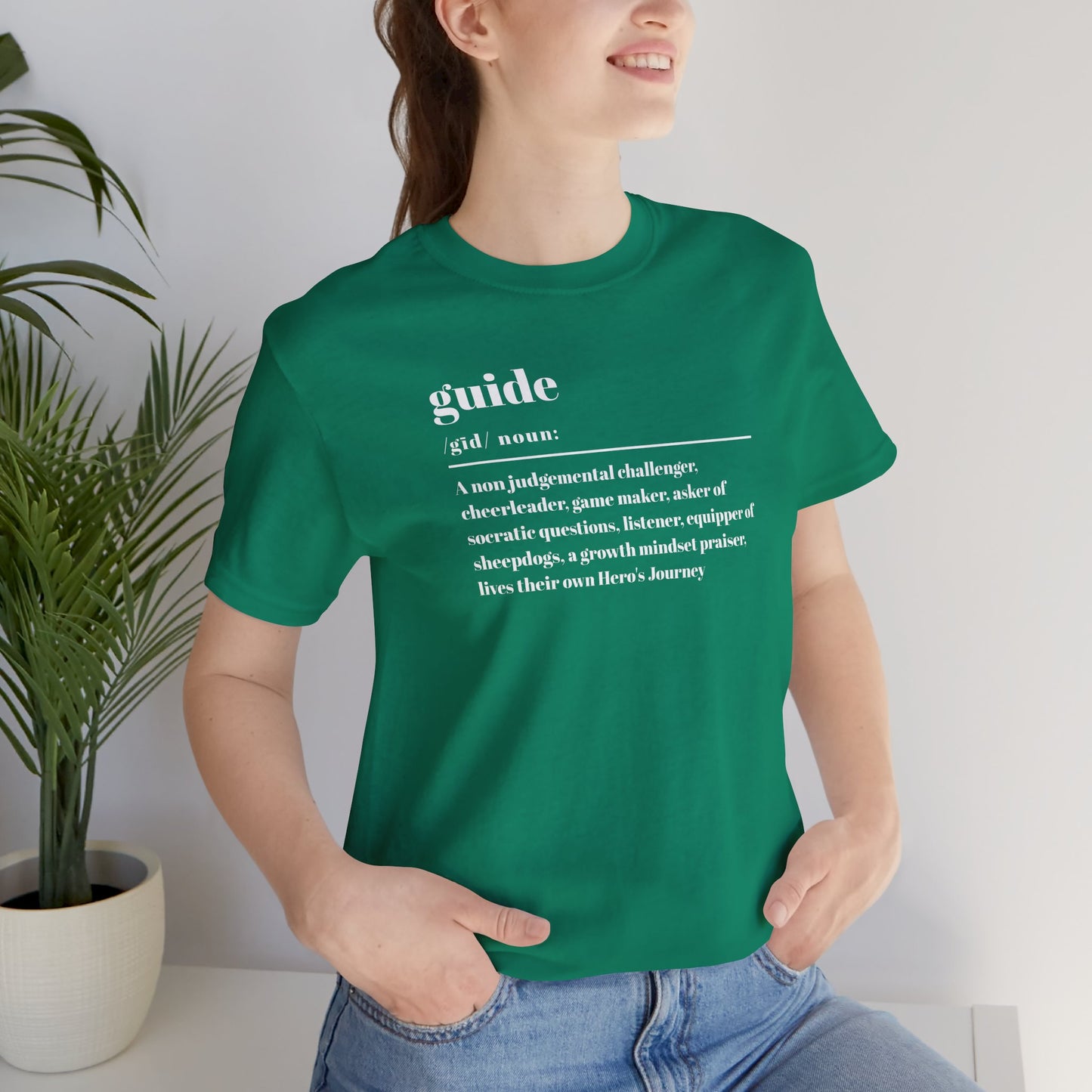 Guide definition w/back Unisex Jersey Short Sleeve Tee