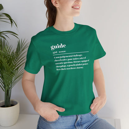 Guide definition w/back Unisex Jersey Short Sleeve Tee