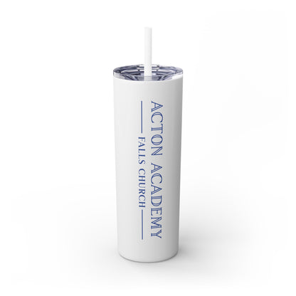 Acton Academy Falls Church Skinny Tumbler with Straw, 20oz