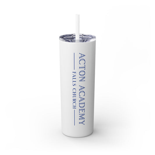 Acton Academy Falls Church Skinny Tumbler with Straw, 20oz