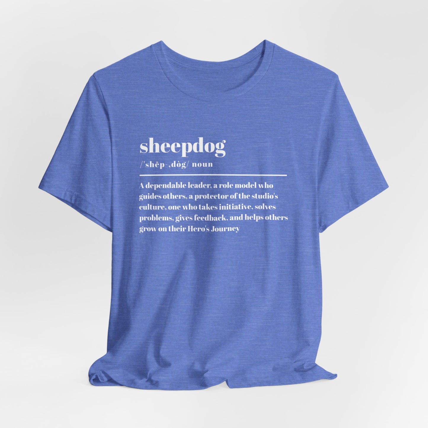 Sheepdog definition shirt in white Unisex Jersey Short Sleeve Tee