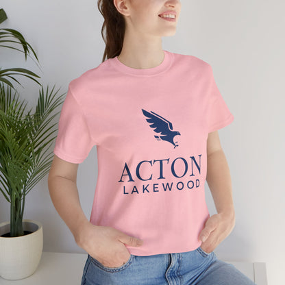 Acton Lakewood with blue logo Unisex Jersey Short Sleeve Tee