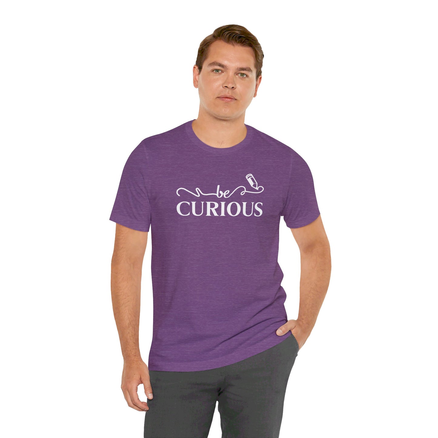 Be Curious with Blairsville logo Unisex Jersey Short Sleeve Tee