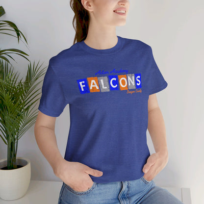 Acton Falcons Bergen Orange Block Unisex Jersey Short Sleeve Tee