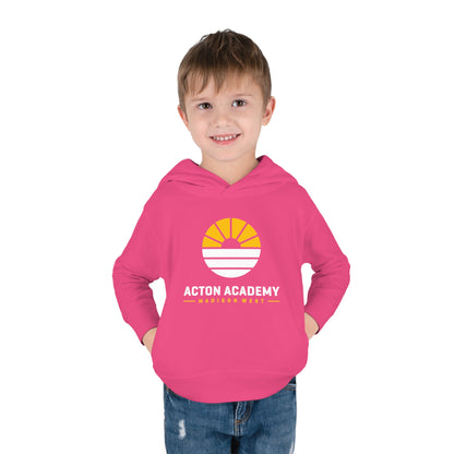 Acton Academy Madison West White Toddler Pullover Fleece Hoodie