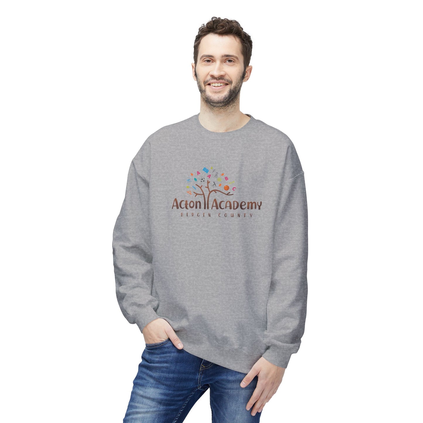 Acton Bergen County Unisex Midweight Softstyle Fleece Crewneck Sweatshirt