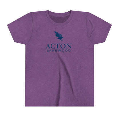 Acton Lakewood with blue logo Youth Short Sleeve Tee