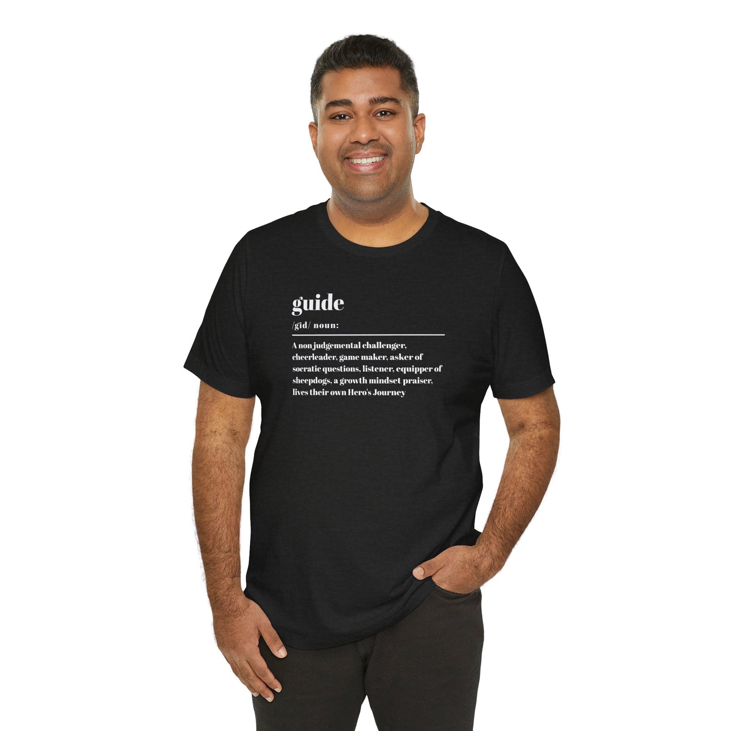 Guide definition w/back Unisex Jersey Short Sleeve Tee
