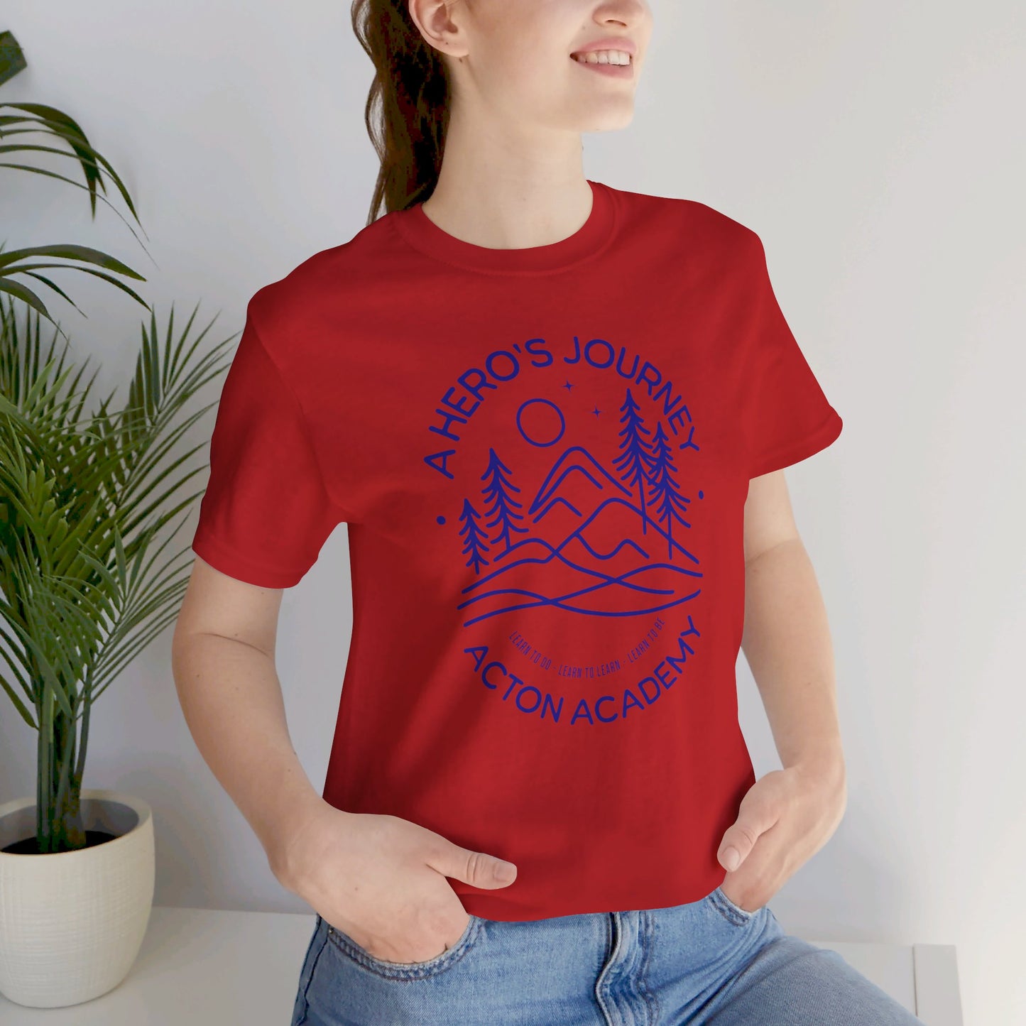 Hero's Journey Line Drawing Unisex Jersey Short Sleeve Tee