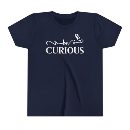 Be Curious with Blairsville logo Youth Short Sleeve Tee