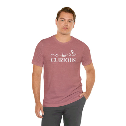 Be Curious with Blairsville logo Unisex Jersey Short Sleeve Tee