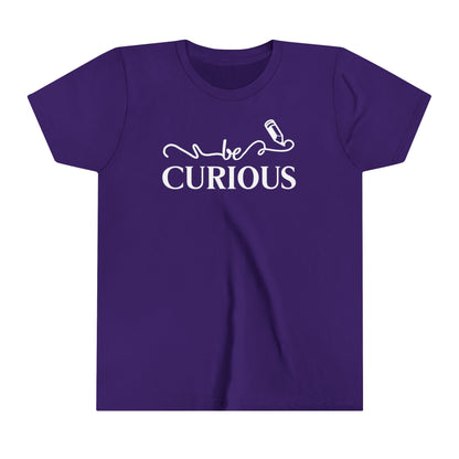 Be Curious with Madison West on back Youth Short Sleeve Tee