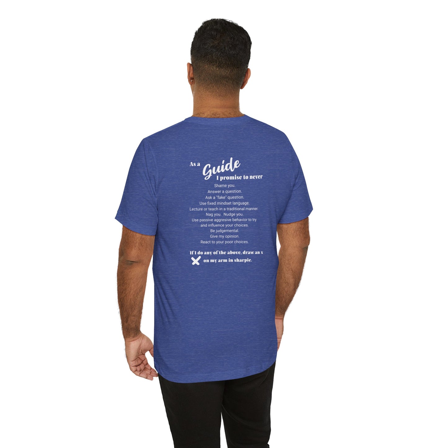 Guide definition w/back Unisex Jersey Short Sleeve Tee