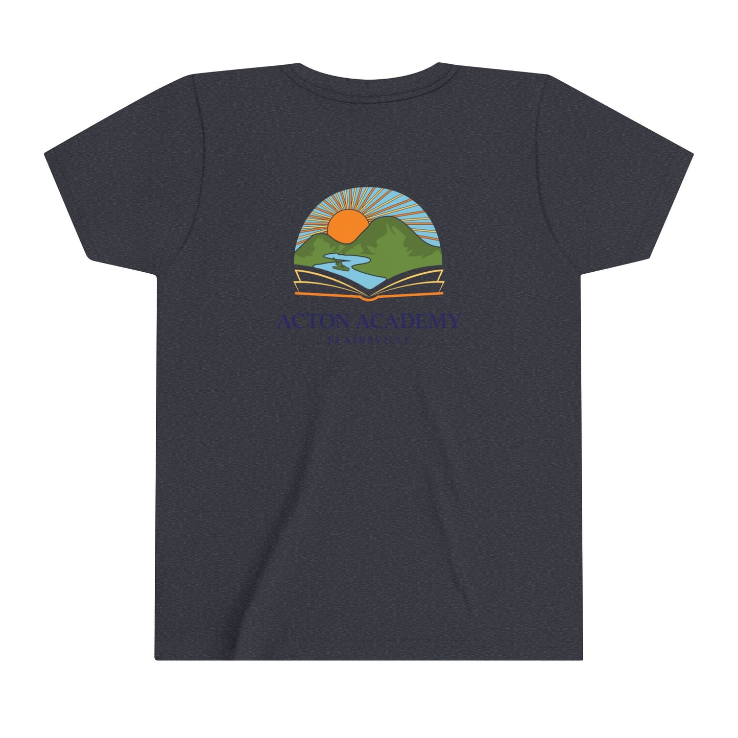 Be Curious with Blairsville logo Youth Short Sleeve Tee