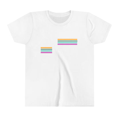 Acton Academy Purple Striped Youth Short Sleeve Tee