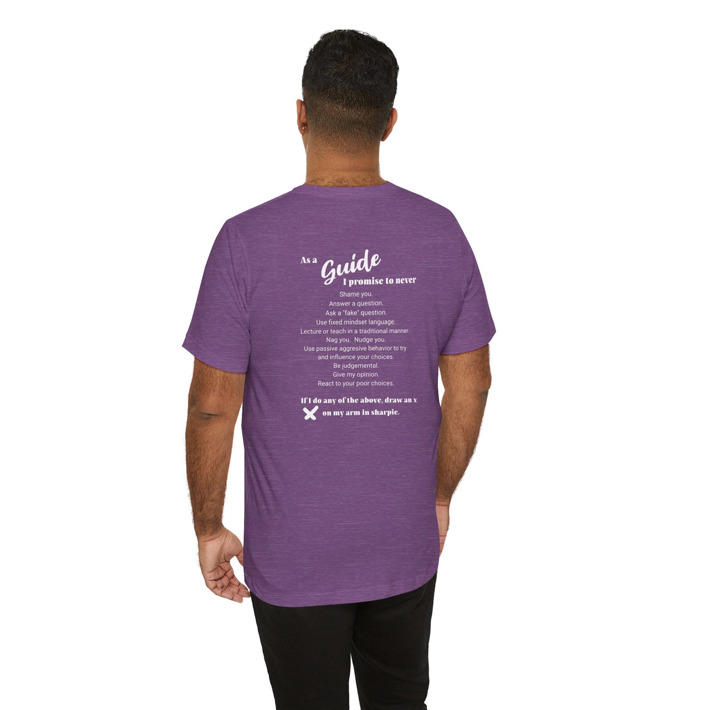 Guide definition w/back Unisex Jersey Short Sleeve Tee
