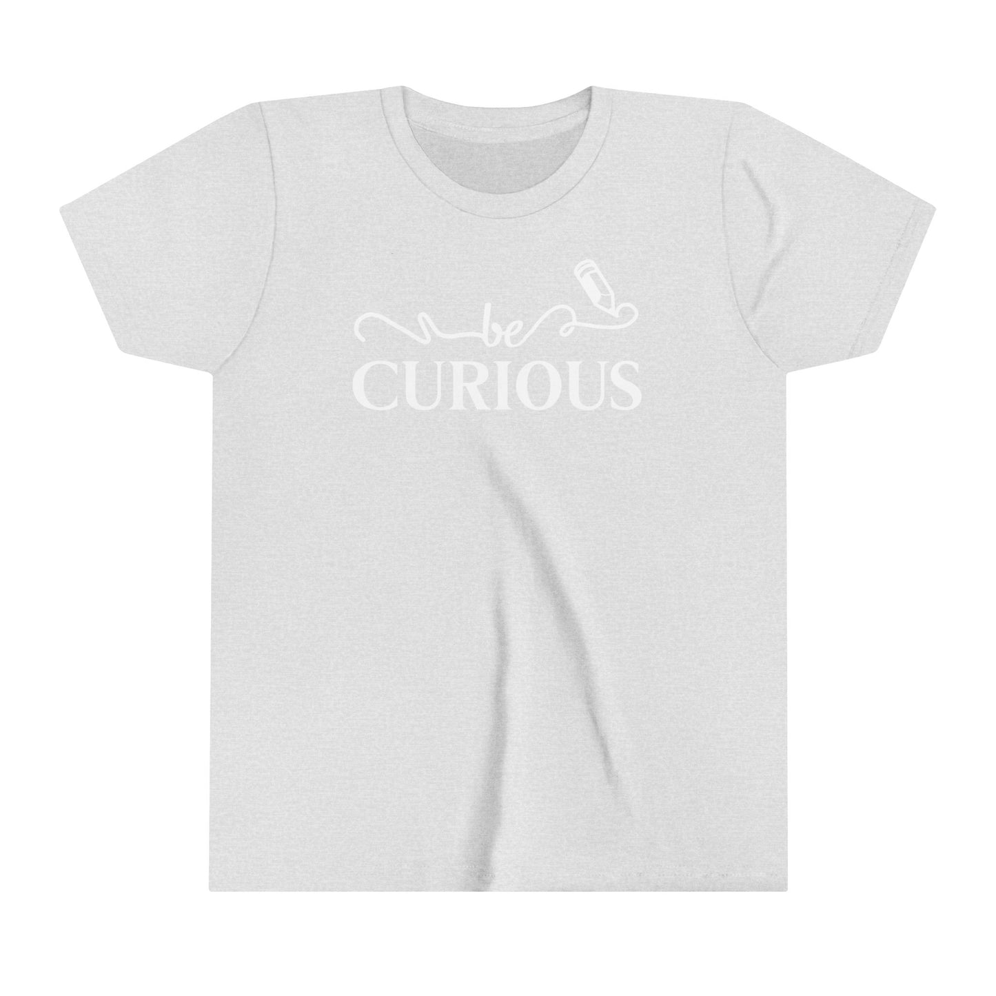 Be Curious with Acton Lakewood on back Youth Short Sleeve Tee