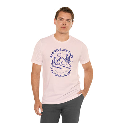 Hero's Journey Line Drawing with Acton CyFair Unisex Jersey Short Sleeve Tee