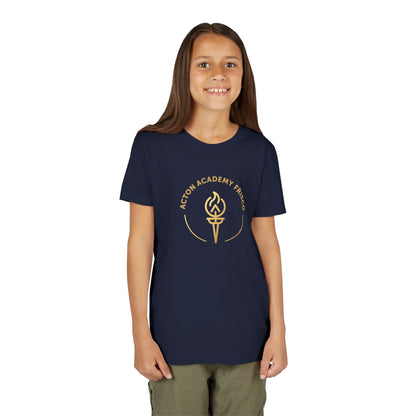Youth Academy Tee — Acton Academy Frisco Torch Logo Kids Shirt