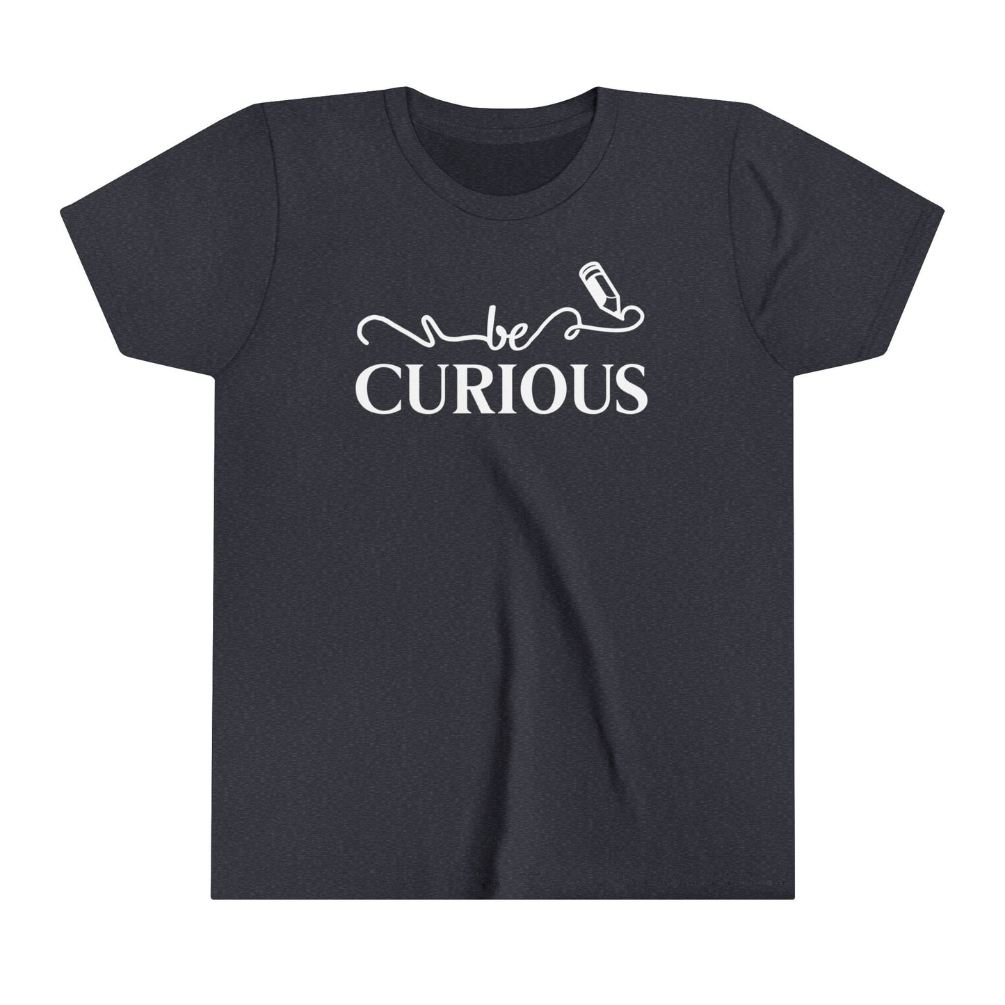 Be Curious with Blairsville logo Youth Short Sleeve Tee