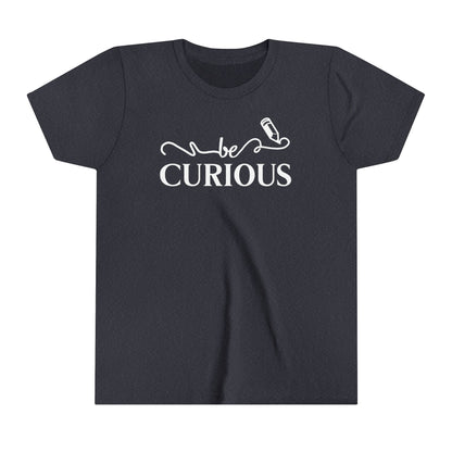 Be Curious with Blairsville logo Youth Short Sleeve Tee