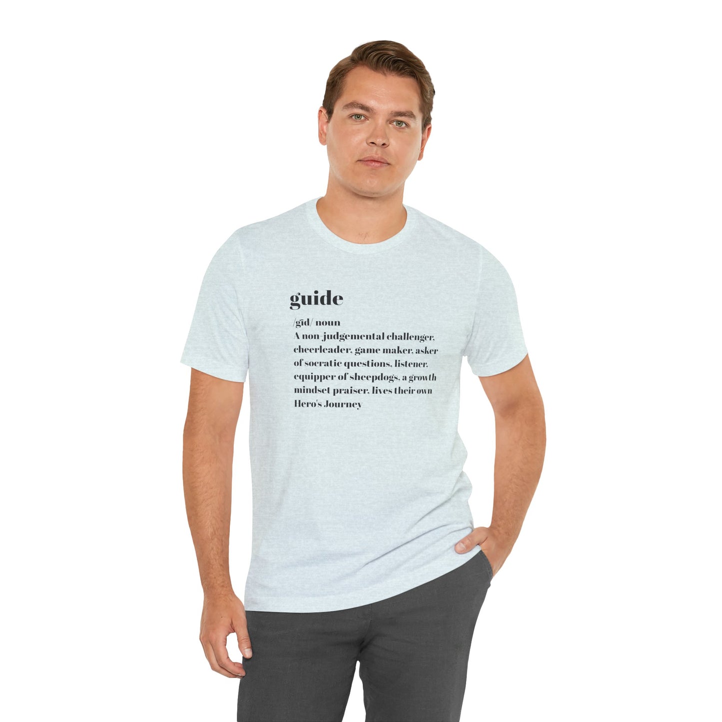 Guide definition with Falls Church on back Jersey Short Sleeve Tee